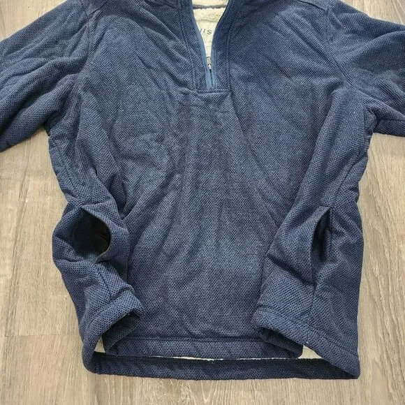 Orvis 1/4 Zip Heavyweight Pullover Fleece Sherpa Lined Sweater Mens Size XXL 2XL - Picture 6 of 13